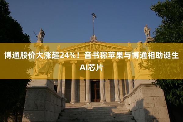 博通股价大涨超24%！音书称苹果与博通相助诞生AI芯片