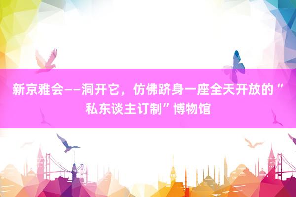 新京雅会——洞开它，仿佛跻身一座全天开放的“私东谈主订制”博物馆